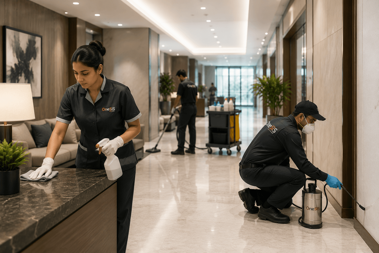 Office corridor managed by OneSIS